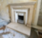 Bespoke stone fireplace
