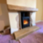 Ancaster Weatherbed limestone hearth