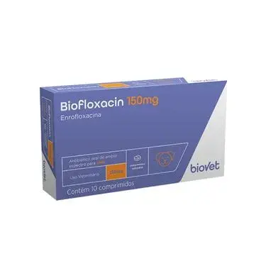 Antibiótico Biofloxacin 150mg para Cães 10 comprimidos
