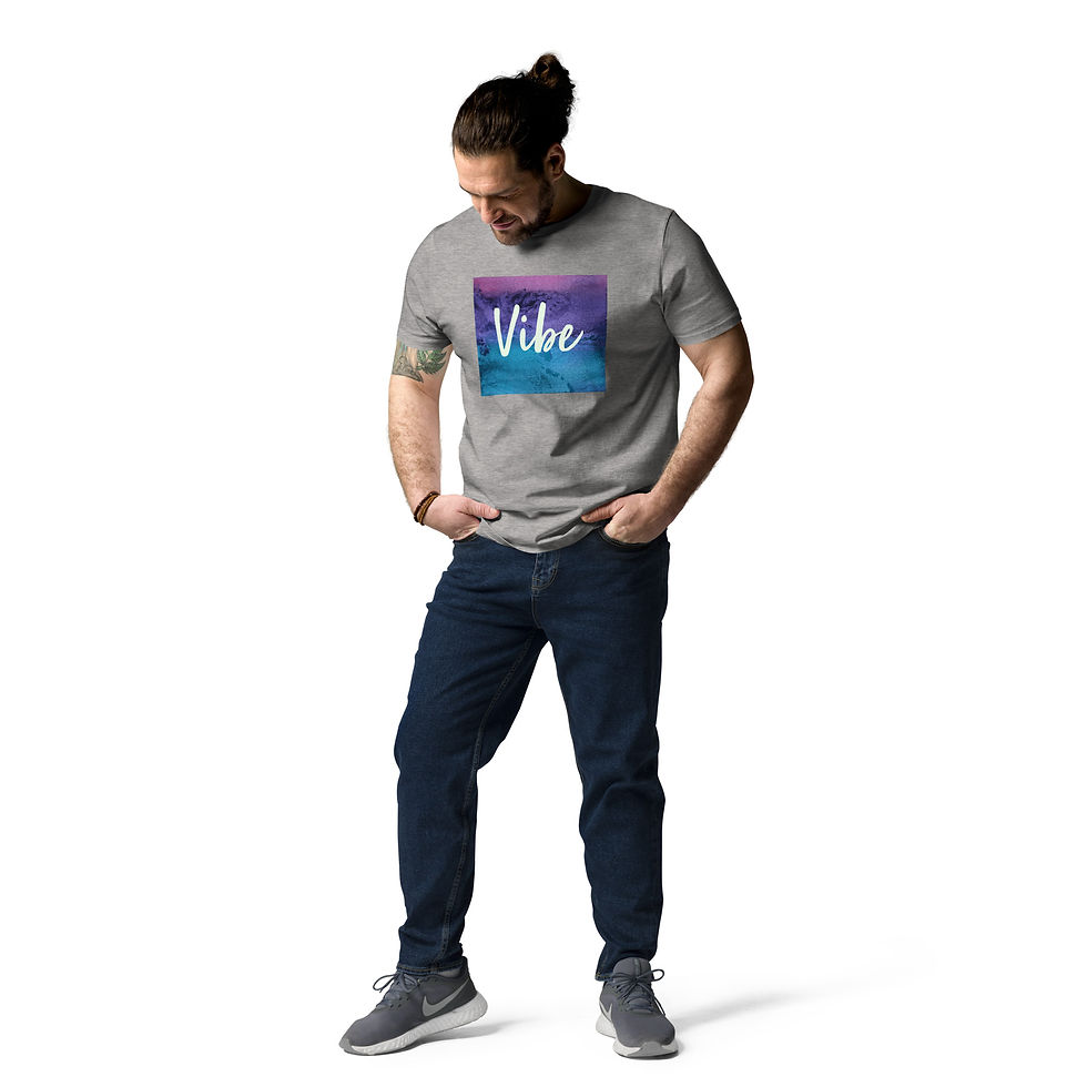 Thumbnail: Unisex organic cotton t-shirt  - Vibe