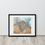 Thumbnail: Abstract art painting poster. Vibrant colors, brave lines and texture.