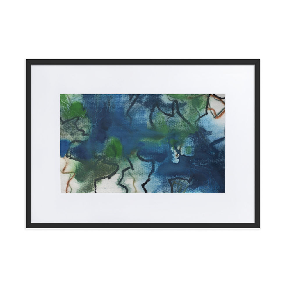 Thumbnail: Navy‑green abstract with sharp chaotic lines symbolizing mental heaviness and isolation