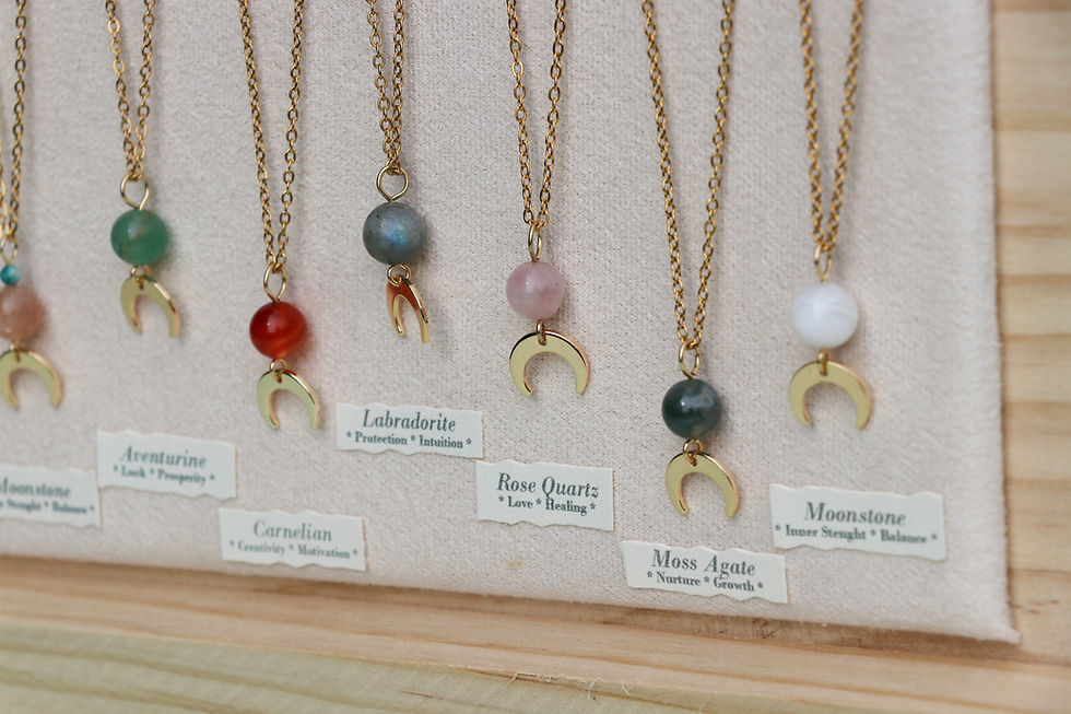 Thumbnail: "Boho Luna" Dainty Moon Necklace