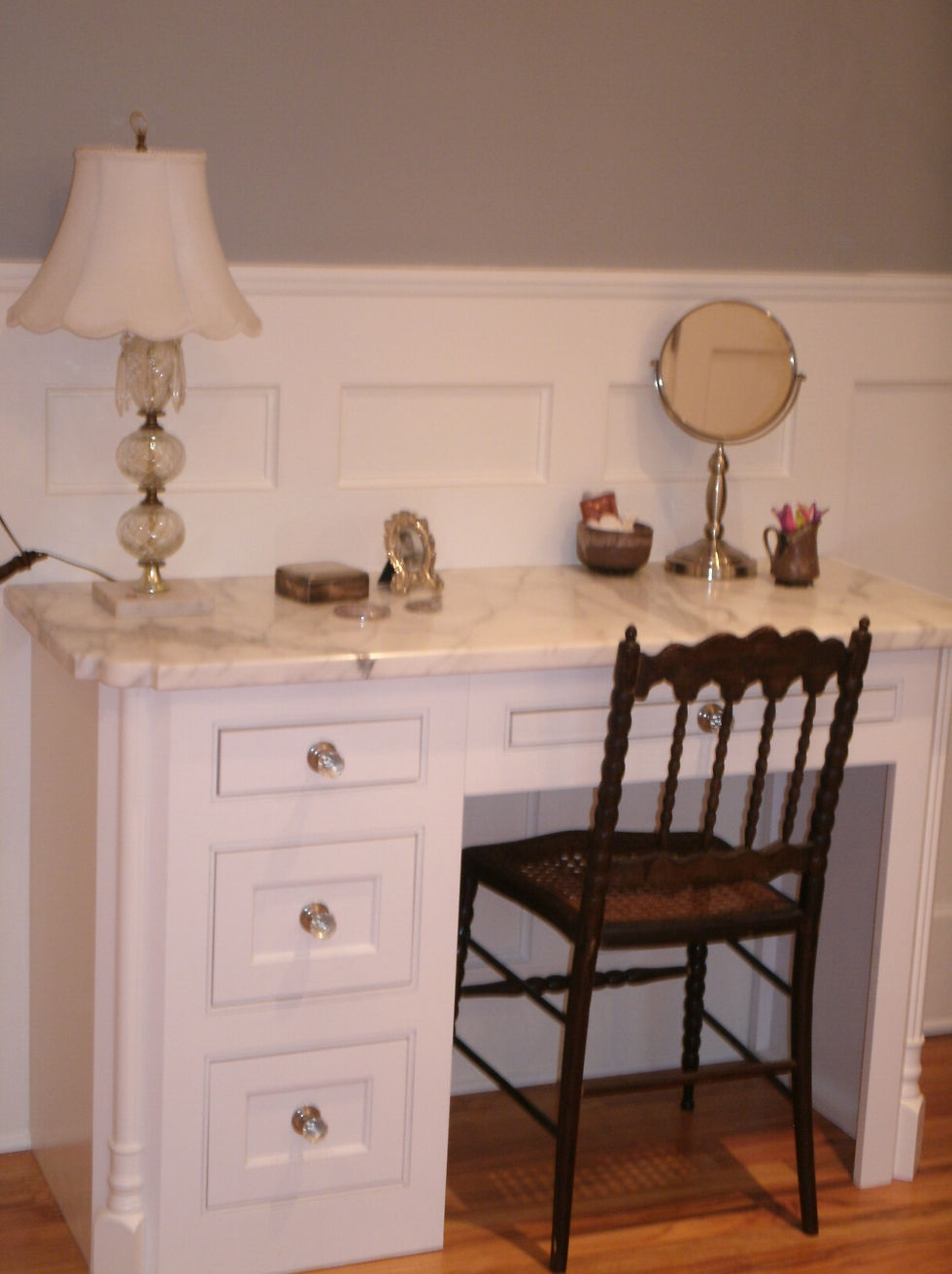 White Painted Cabinets