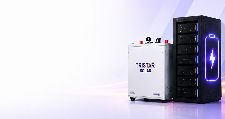 High-capacity solar energy storage battery unit and power system supplied by a solar panel installation company in Chennai