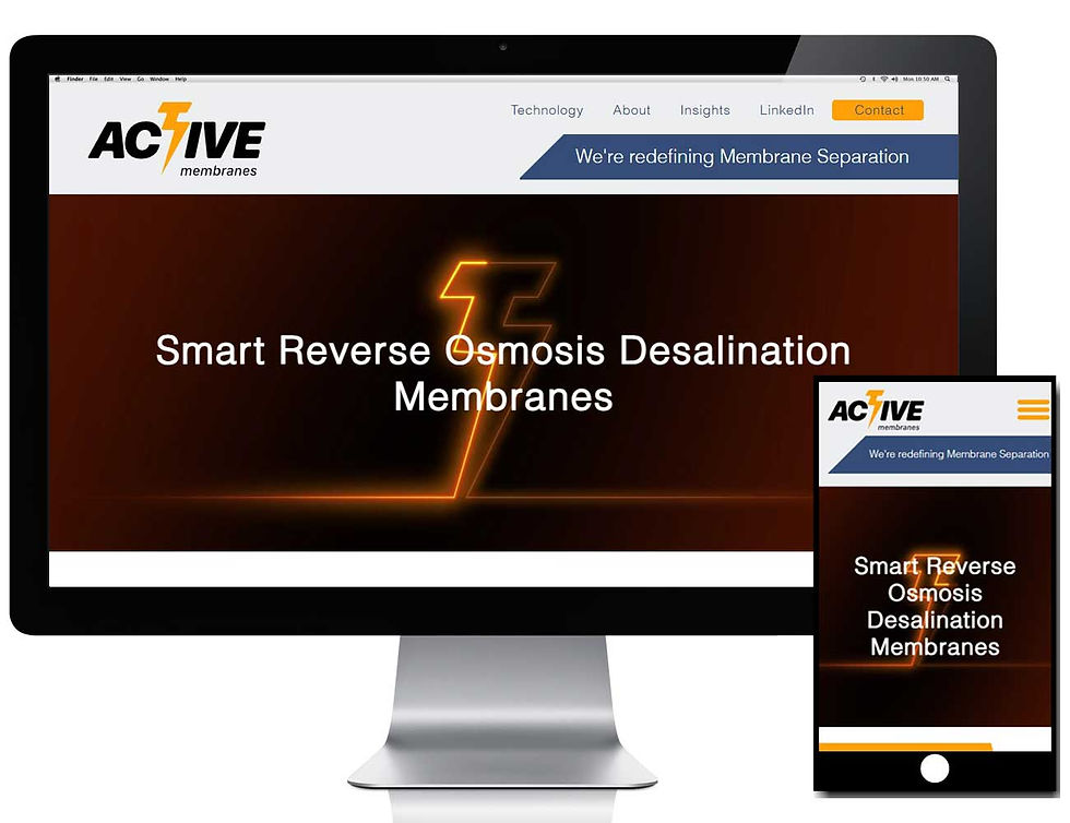 Active Membrane's Wix website created by i-nnova web presence