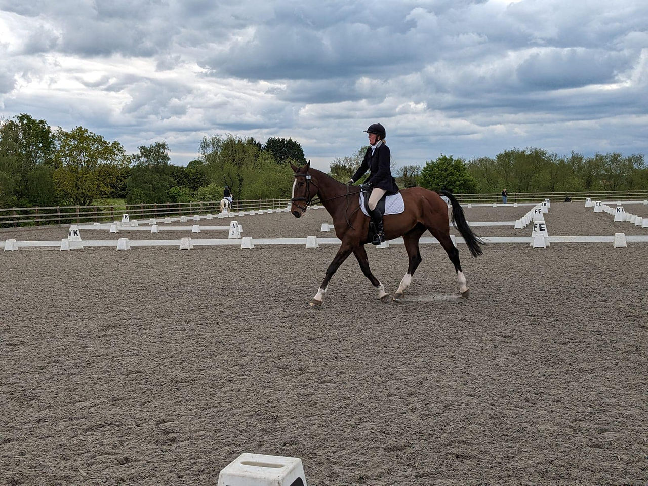 A Bromyard and District Riding Club member on their horse