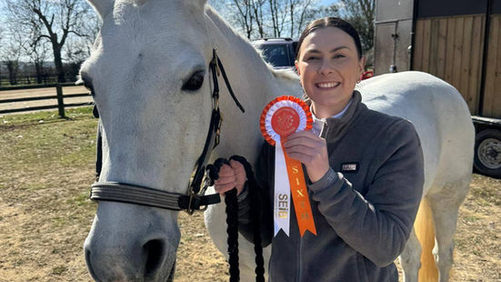 Orange all-round at the Area 18 Winter Intro Dressage Qualifier!