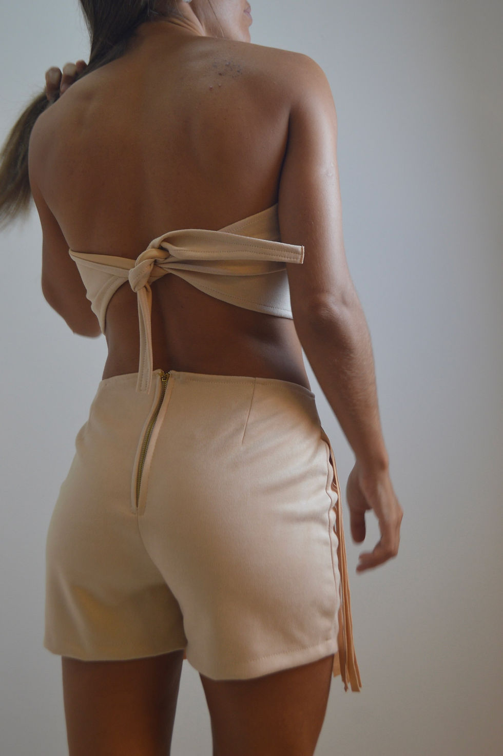 Miniatura: Short pollera flecos  
