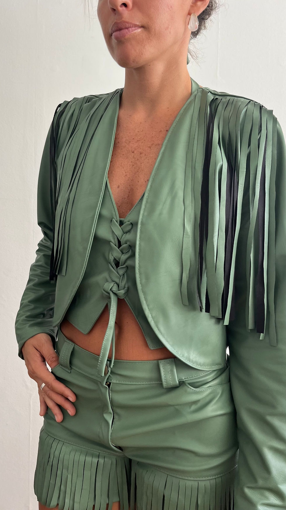 Miniatura: Campera verde safari 