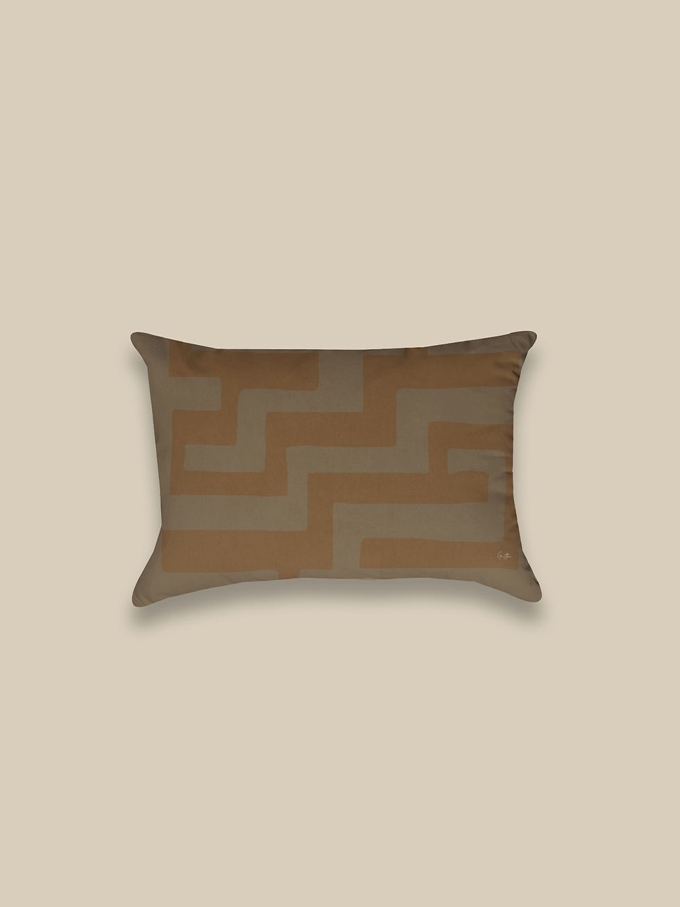 Thumbnail: Kabu pillow double sided terra/oker (2pcs)
