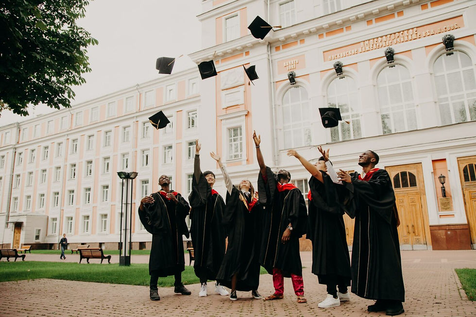 Students graduating university. free masters degree uk article