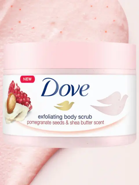 Dove body scrub