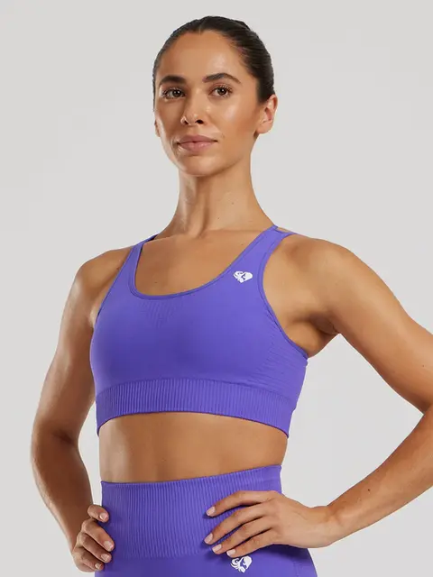 Women's best seamless sports bra purple
