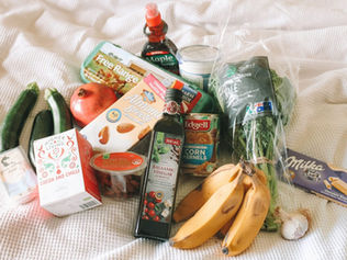 bunch of groceries