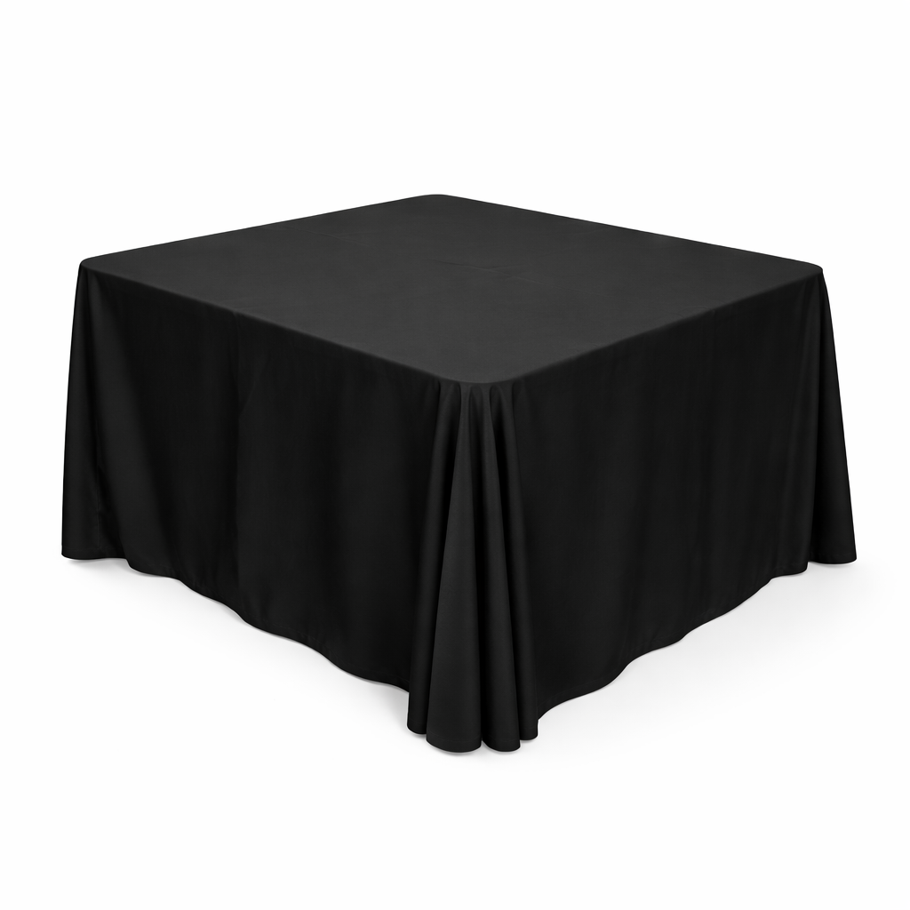 Copia de Mantel Mesa Cuadrada 3 mt Negro