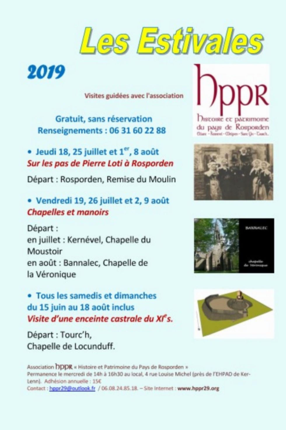 Les estivales d'HPPR 2019