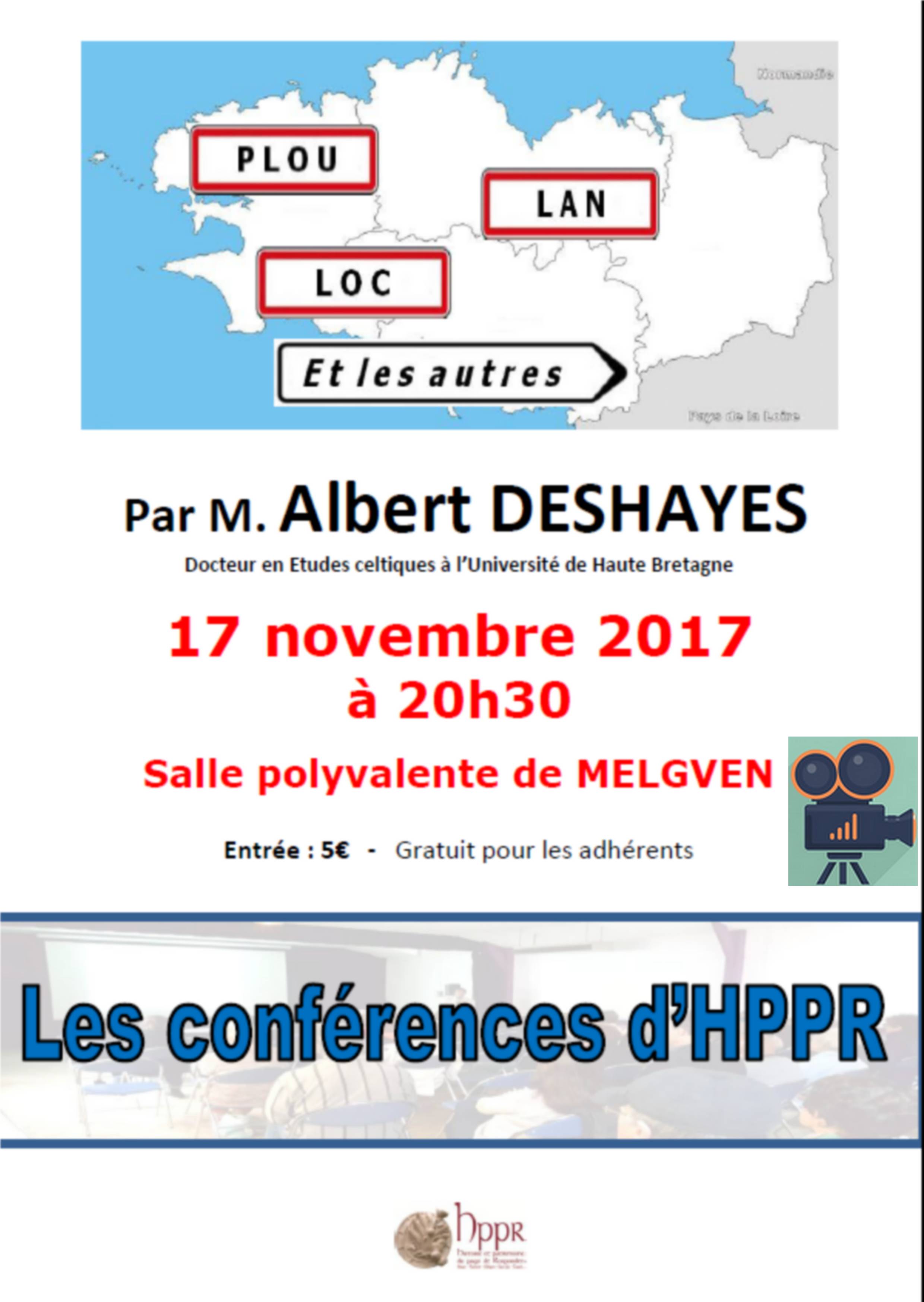 Albert DESHAYES : Toponymie