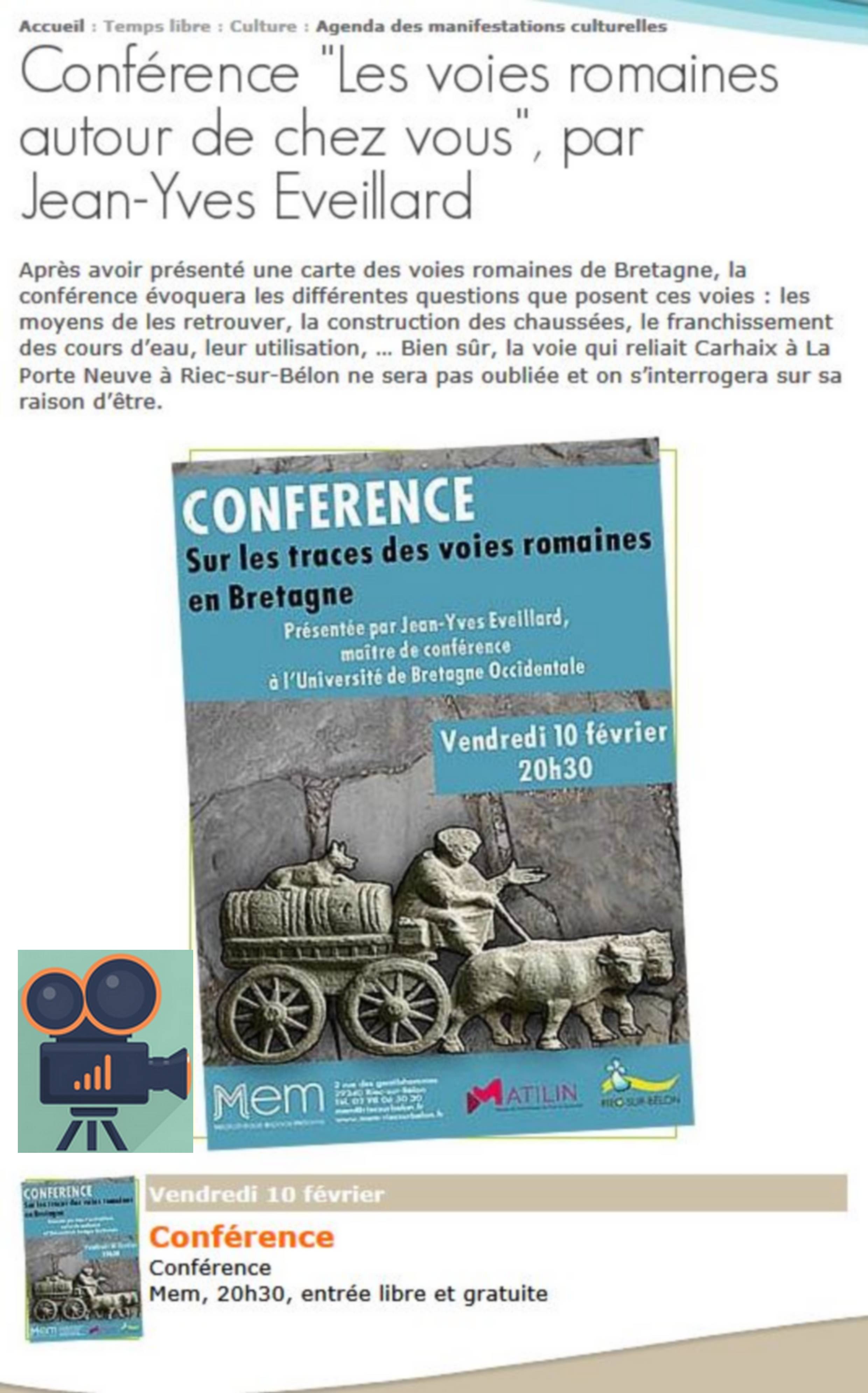 Jean-Yves EVEILLARD : Voie romaines