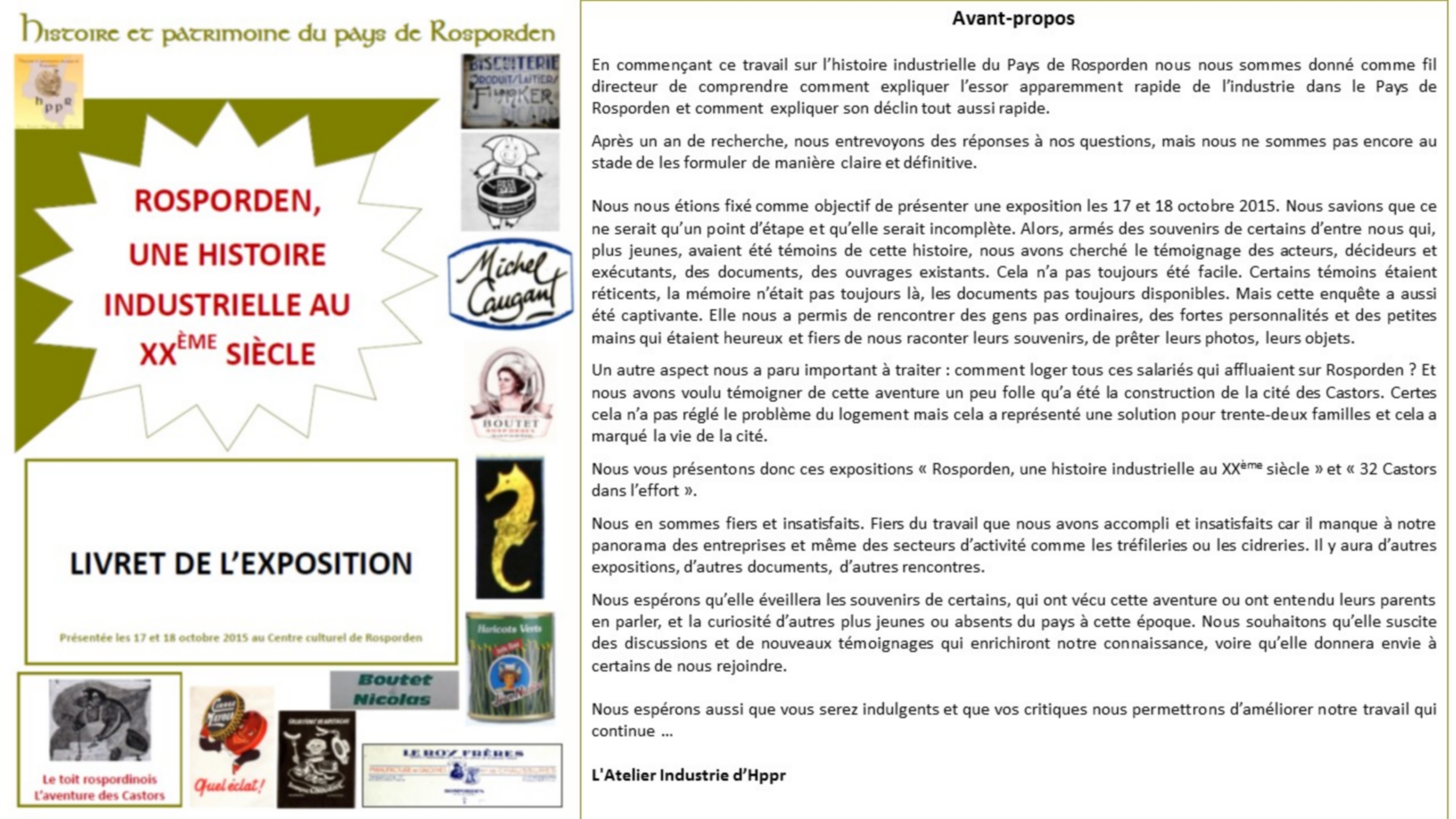 Le Passé industriel de Rosporden