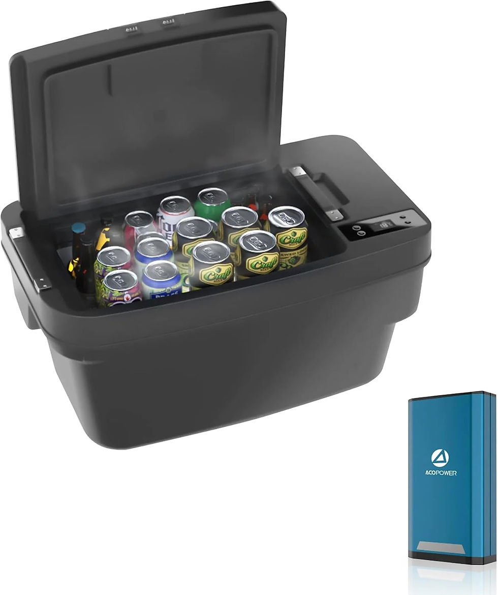 Thumbnail: ACOPOWER 21 Qt Portable Car Fridge Freezer for Tesla Model 3