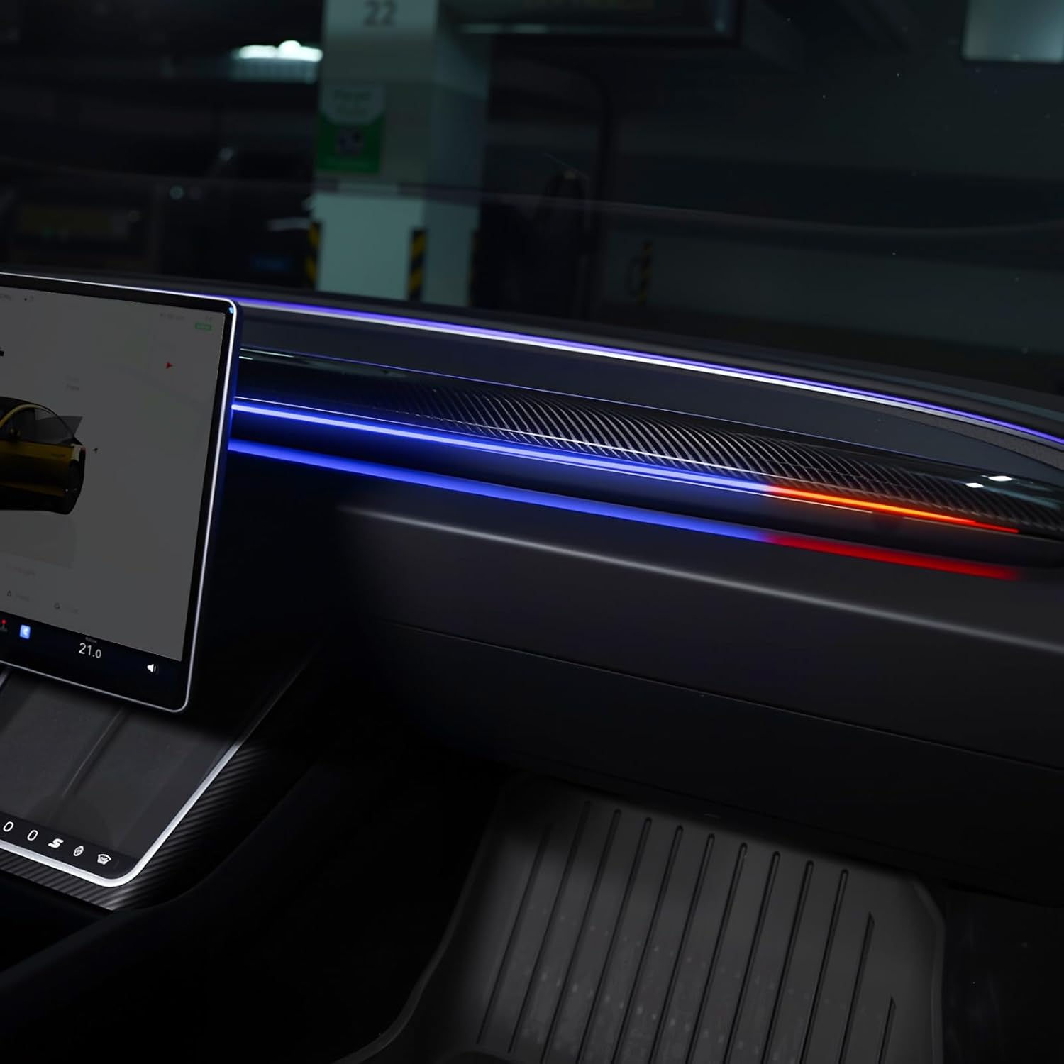 Tesla Model 3/Y Ambient Light & Blind Spot Detection System (2017–2024)