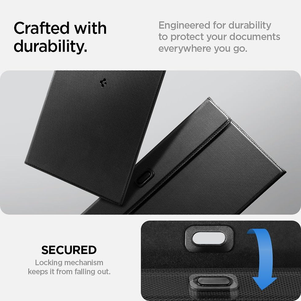 Thumbnail: Spigen Car Document Holder for Tesla Models - Black