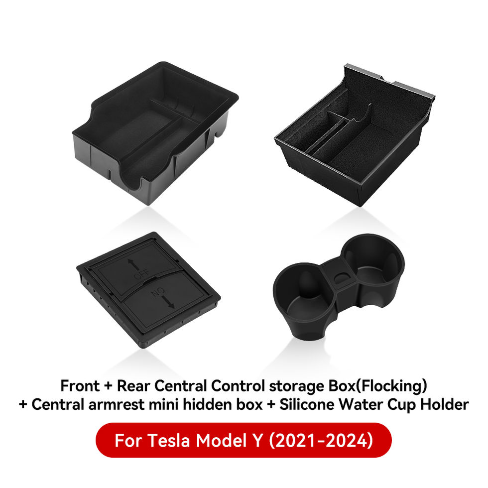 Tesla Model 3 & Model Y Premium Console & Storage Starter Kit