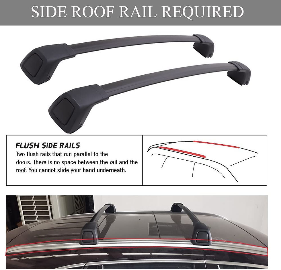 Thumbnail: Roof Rack Cross Bars for Porsche Cayenne 2019 - 2023