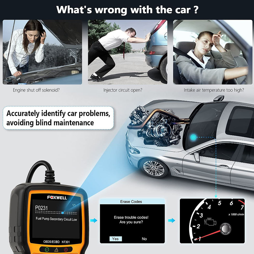 Thumbnail: FOXWELL NT301 OBD2 Scanner compatible with Porsche Cars