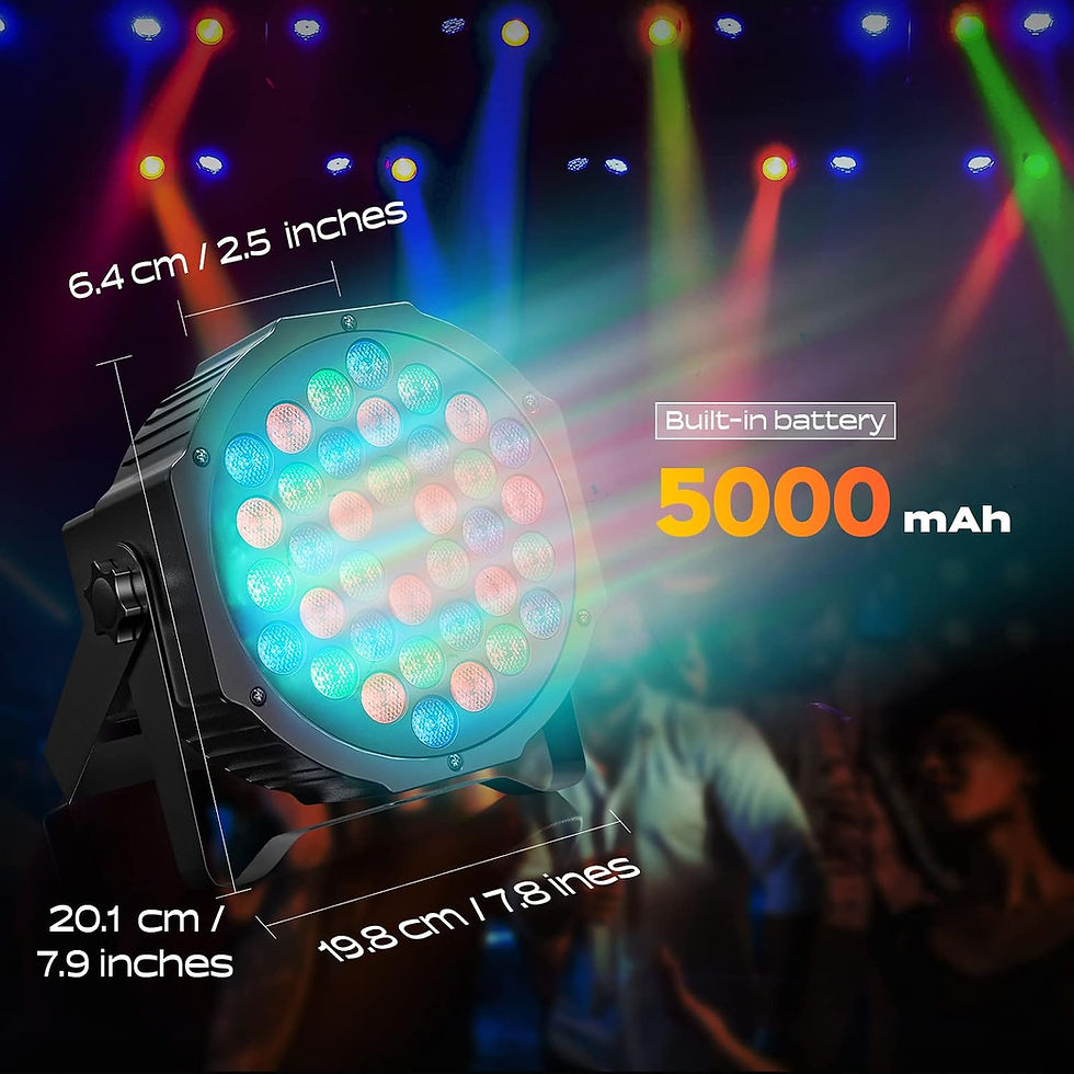 Thumbnail: Wireless Uplighting Rental Charlotte NC – 8 Rechargeable RGB Lights