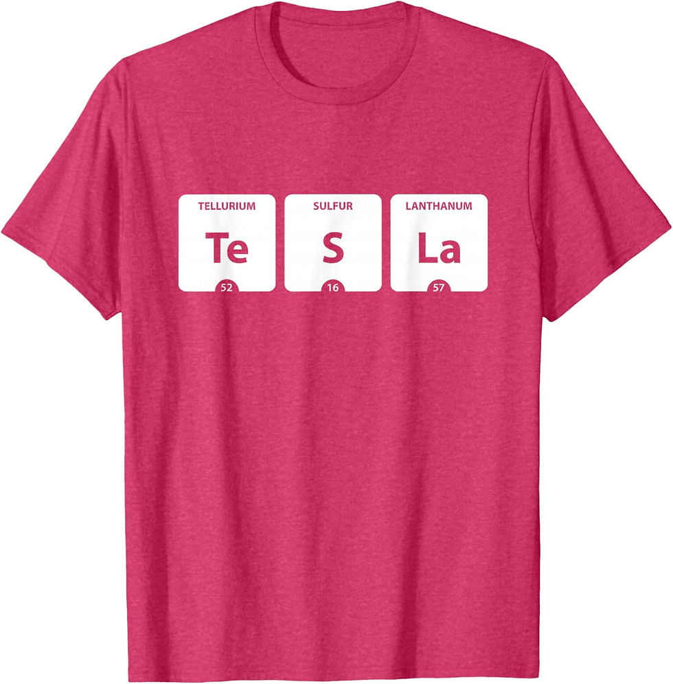 Thumbnail: Periodic Table Elements Te, S, La T-Shirt