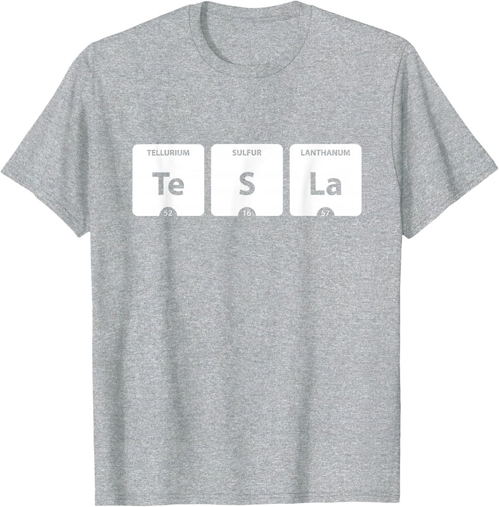 Thumbnail: Periodic Table Elements Te, S, La T-Shirt
