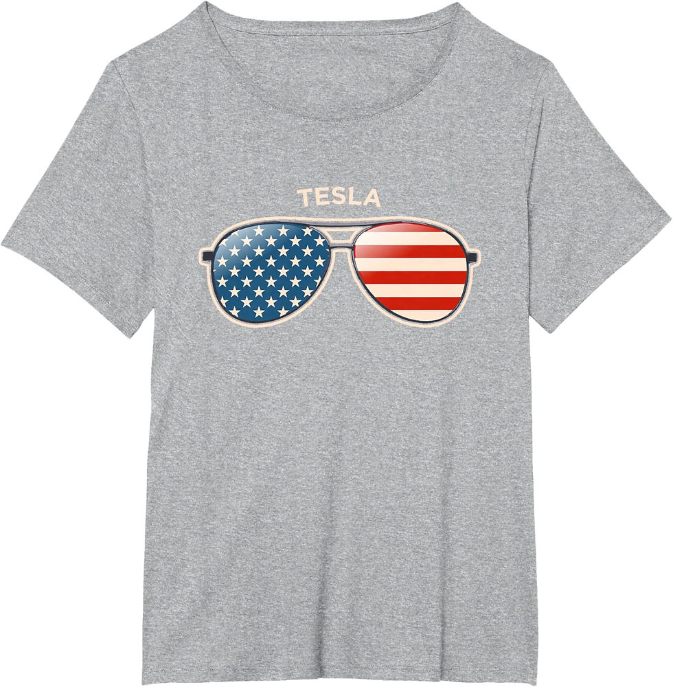 Thumbnail: Tesla WV Flag Sunglasses Tee
