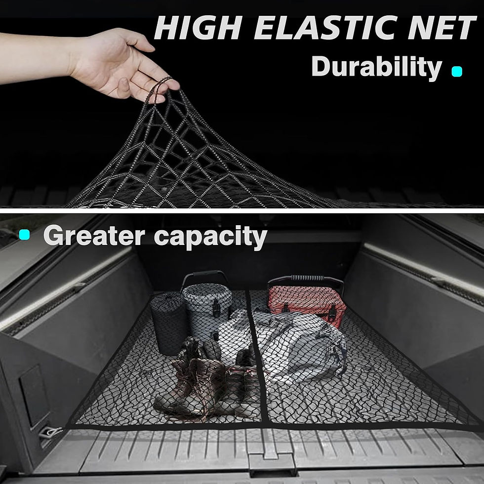 Thumbnail: Tesla Cybertruck Cargo Mesh Net Heavy-Duty Trunk Organizer