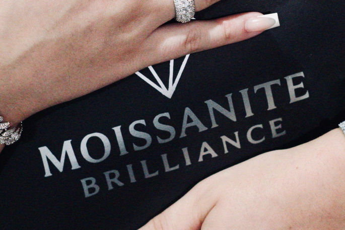 Moissanite Brilliance Jewelry on Hands