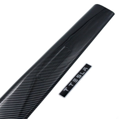 Carbon Fiber Pattern Door Sill Strip for Tesla Model 3