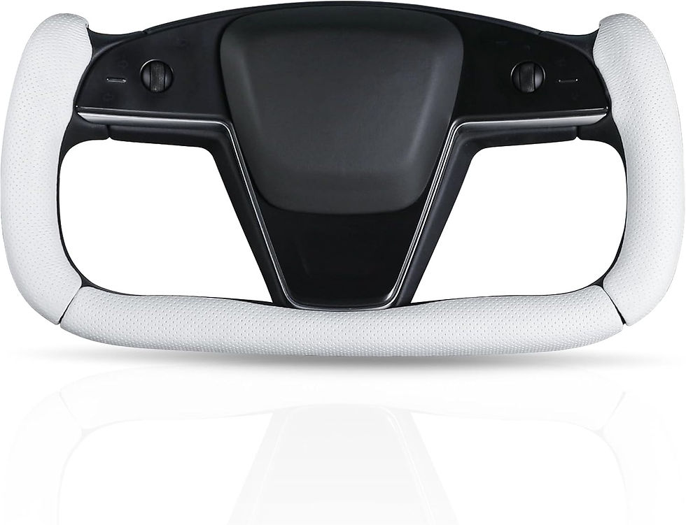 Thumbnail: Tesla Yoke Steering Wheel Cover Anti-Slip Grip Black