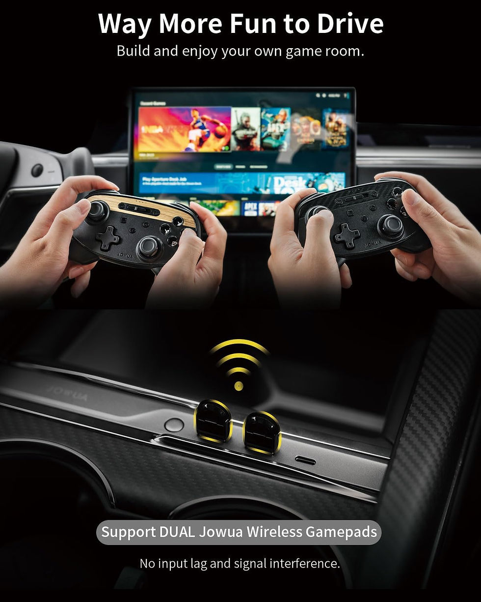 Thumbnail: JOWUA LED Hub Bar for Tesla Model S/X 2021+, 1 USB-C, 2 USB-A Ports