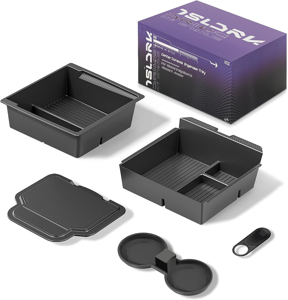 Thumbnail: Tesla Model Y/3 Console Tray Matte Black Organizer