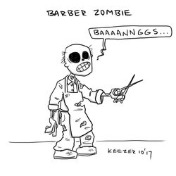 barber zombie