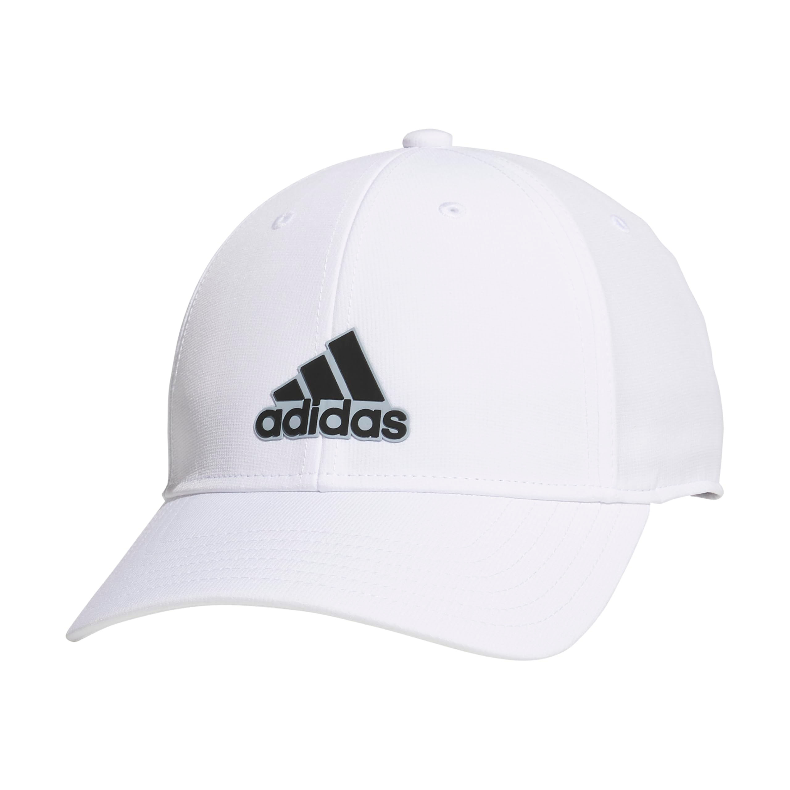 adidas Mens Alliance Medium Crown Structured Adjustable Fit Strapback Hat White/