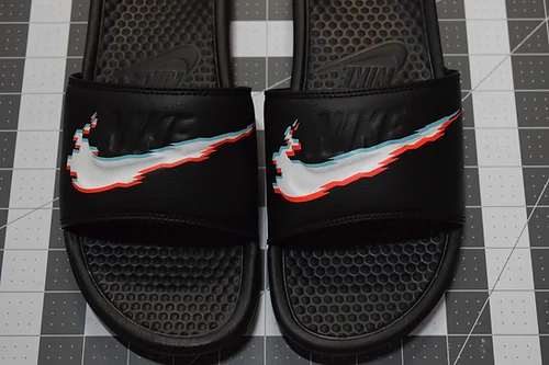 custom nike benassi slides