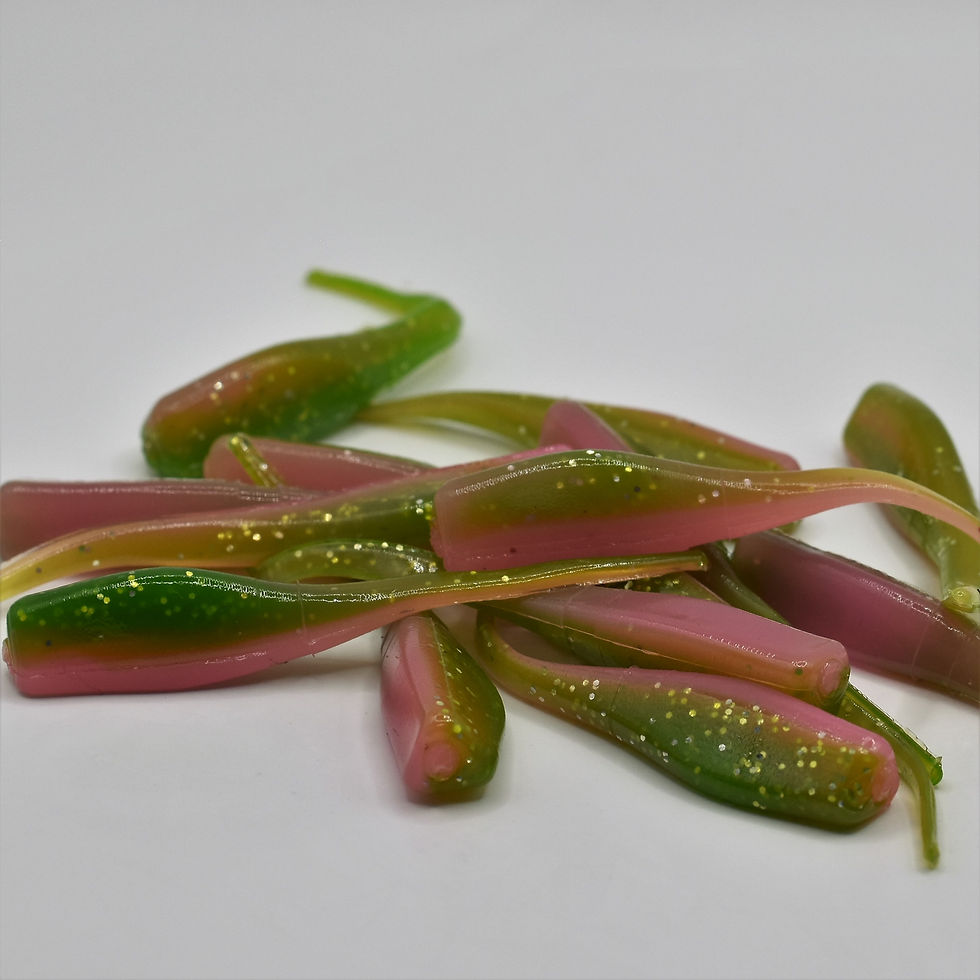 Thumbnail: 2" Crappie Minnow - Electric Chicken (25 Pack) Item#: 21016