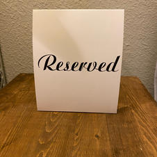 reserved seating sign rentals
