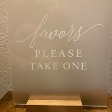 Favors sign rental