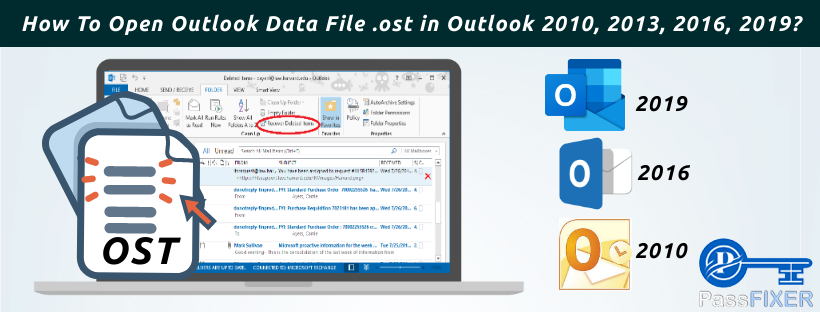 How to Open Outlook Data File OST in Outlook 2010 content media