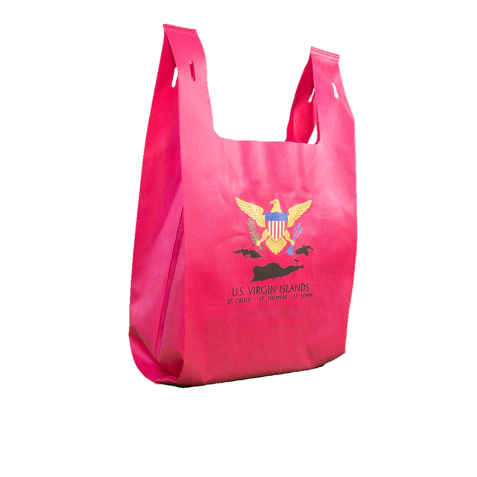 Thumbnail: U.S. Virgin Islands Crest Reusable T-Shirt Bag