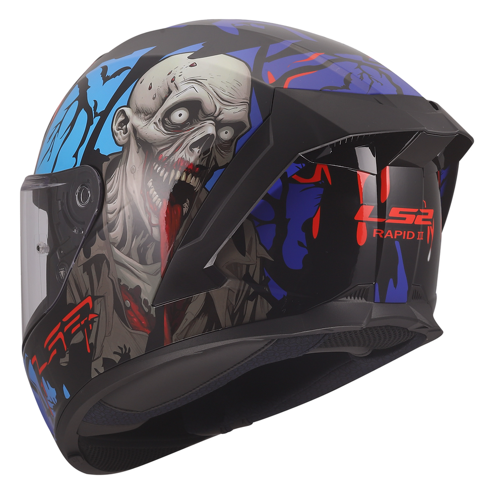 Thumbnail: ZOMBIE - GLOSS BLACK/BLUE/RED - Rapid III