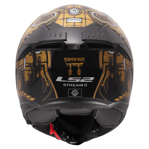 SAMURAI - GLOSS BLACK/GOLD - Stream II | LS2 USA